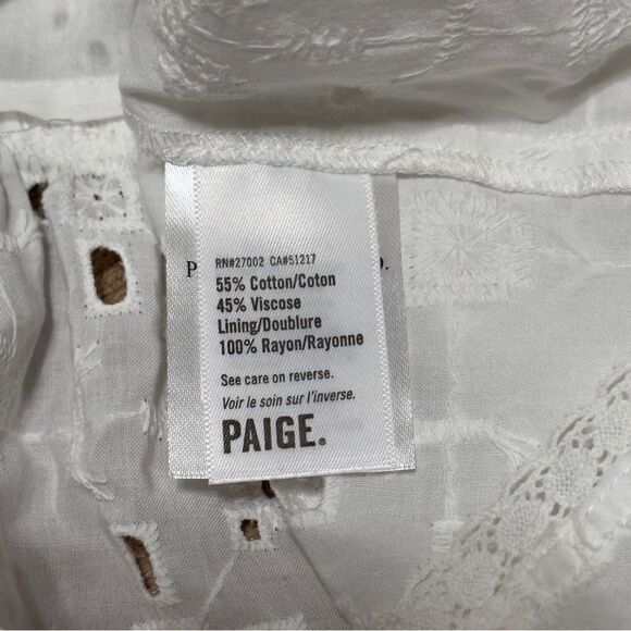 PAIGE SERYNE WHITE EYELET DRESS SIZE 2 - Picture 16 of 16